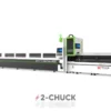 2-CHUCK HYTUBE Fiber Laser Pipe Cutting Machine with Auto Loading