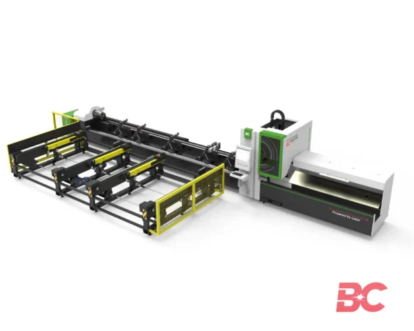 2-CHUCK HYTUBE Fiber Laser Pipe Cutting Machine with Auto Loading