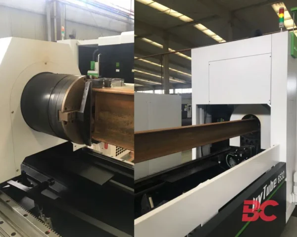 2-CHUCK HYTUBE Fiber Laser Pipe Cutting Machine with Auto Loading