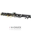 4-CHUCK HEAVY TUBE CUT Fiber Laser Pipe Cutting Machine with Auto Loading