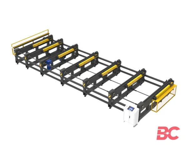 4-CHUCK HEAVY TUBE CUT Fiber Laser Pipe Cutting Machine with Auto Loading