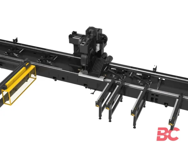 4-CHUCK HEAVY TUBE CUT Fiber Laser Pipe Cutting Machine with Auto Loading